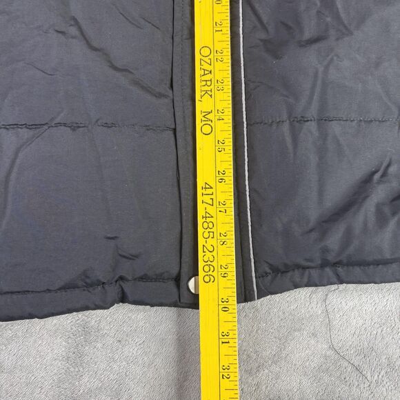 Wantdo Jacket Mens XL Black Hooded Puffer Parka Faux Fur Trim Winter Coat - Picture 8 of 13